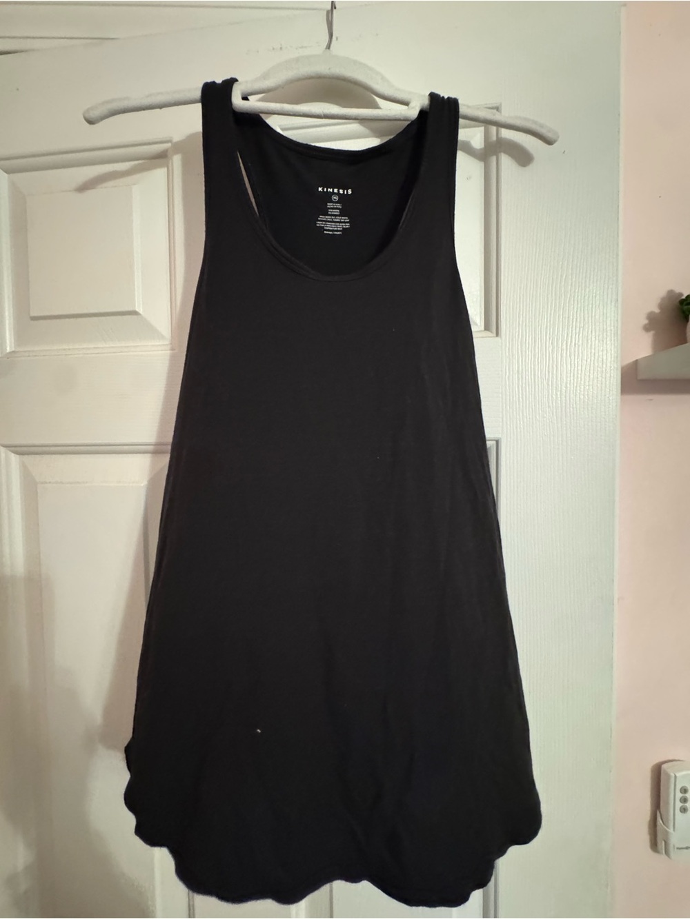 Black Racerback Tank Dress by KENDRISS